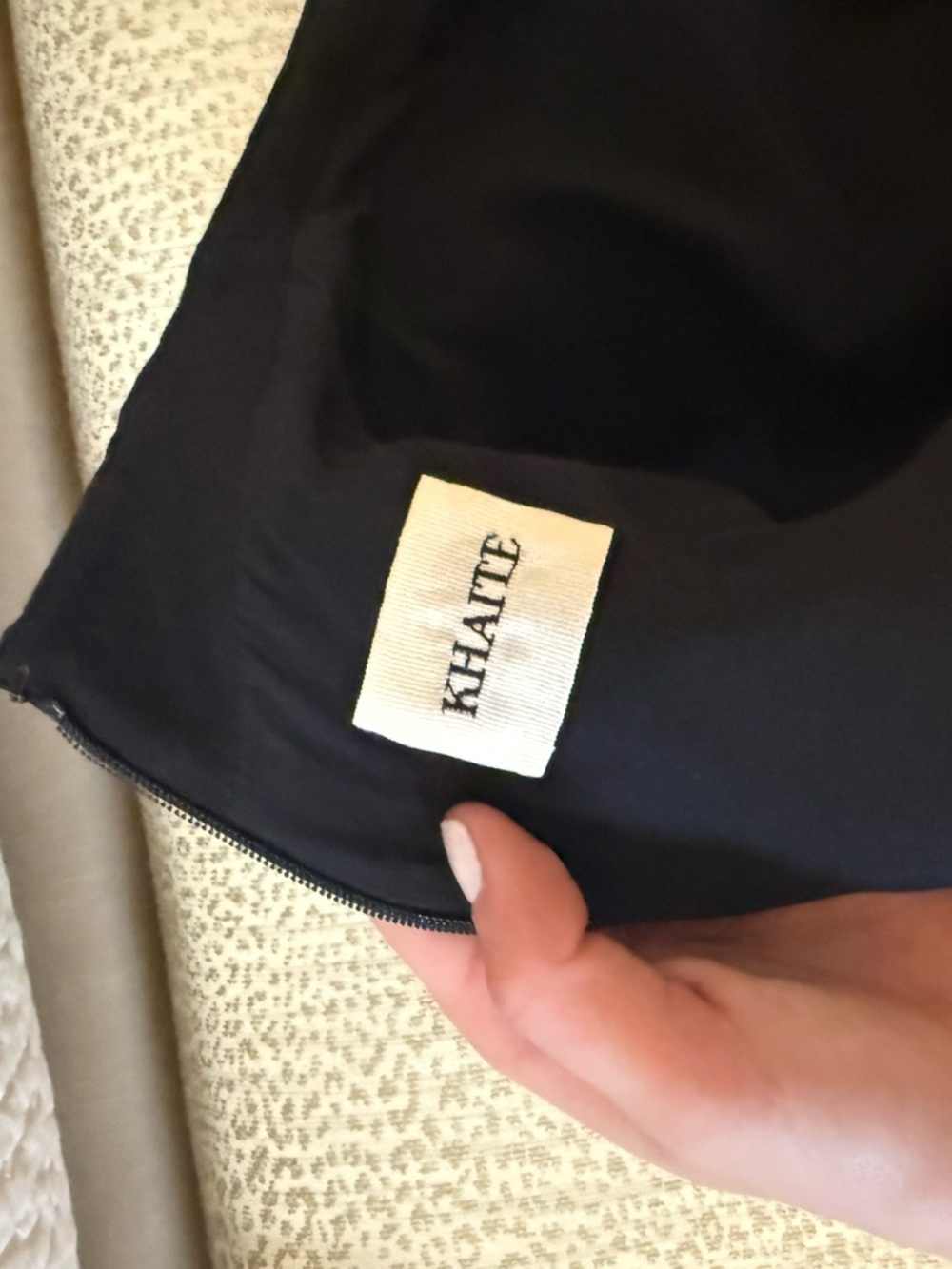 KHAITE Tristan one-shoulder draped cady top - Picture 7 of 8